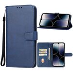 Custodia per telefono in pelle per Ulefone Note 16 Pro (blu)