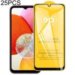Per Samsung Galaxy A14 5G 25 pezzi 9D Full Glue Pellicola in vetro temperato a schermo intero