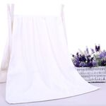 Asciugamano da bagno grande ispessito nano 30x70 cm Parrucchiere Salone di bellezza Adulto con asciugamano morbido assorbente (bianco)