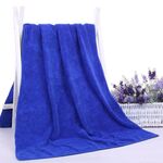 70x140 cm Asciugamano da bagno grande ispessito nano Parrucchiere Salone di bellezza Adulto con asciugamano morbido assorbente (blu)