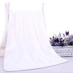 80x180cm Asciugamano da bagno grande ispessito nano Parrucchiere Salone di bellezza Adulto con asciugamano morbido assorbente (bianco)