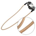 Cinghia per fotocamera con corda da arrampicata Tracolla indossabile retrò per fotocamera SLR (marrone chiaro)