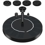 13 cm fontana ad acqua solare piscina bagno per uccelli all'aperto fontana ad energia solare acqua galleggiante