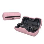 Custodia protettiva in silicone antiscivolo per auricolari Bluetooth gratuiti Bose SoundSport (rosa)
