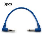 3pcs 40CM Guitar Bass Single Block Effect Device Connection Linea corta, consegna colore casuale