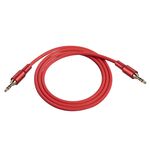 2130 Cavo audio maschio da 3,5 mm a maschio da 3,5 mm, lunghezza: 1 m (rosso)