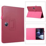 Per OPPO Pad 2 2023 Custodia per tablet in pelle con texture Litchi (rosa rossa)