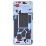 Per OPPO Reno7 Pro 5G Front Housing LCD Frame Bezel Plate (Blu)