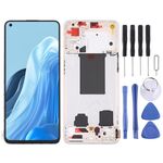 Schermo LCD originale per OPPO Reno7 Pro 5G Digitizer Assemblaggio completo con cornice (oro)
