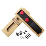 Cinghia per fotocamera SLR con motivo a cuore ricamato Fotocamera mirrorless Cordino d'amore (Anello a cuore in metallo per ragazza)