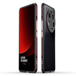 Per Xiaomi 13 Ultra LK Aurora Cornice per telefono in metallo con copriobiettivo (nero rosso)