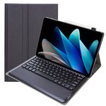 Per vivo Pad 2 12,1 pollici AV12 Custodia per tablet in pelle con tastiera Bluetooth ultrasottile divisa (nero)