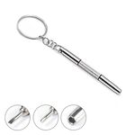 20pcs 3 in 1 Mini cacciavite per la riparazione dell'orologio Cacciavite multifunzionale per la riparazione degli occhiali (manico in plastica)