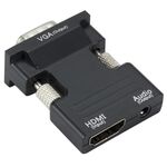 Adattatore HDMI per proiettore da HDMI a VGA con cavo audio Convertitore HD per computer