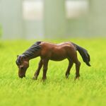 Figura di cavallo Fai da te Micro-paesaggio Paesaggistica bambola Decorazione del desktop Ornamenti (caffè)