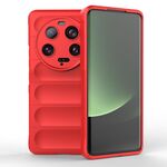 Per Xiaomi 13 Ultra Magic Shield TPU + custodia per telefono in flanella (rosso)