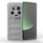 Per Xiaomi 13 Ultra Magic Shield TPU + custodia per telefono in flanella (grigio)