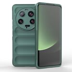 Per Xiaomi 13 Ultra Magic Shield TPU + custodia per telefono in flanella (verde scuro)