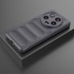 Per Xiaomi 13 Ultra Magic Shield TPU + custodia per telefono in flanella (grigio scuro)
