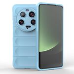 Per Xiaomi 13 Ultra Magic Shield TPU + custodia per telefono in flanella (azzurro)