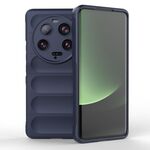 Per Xiaomi 13 Ultra Magic Shield TPU + custodia per telefono in flanella (blu scuro)