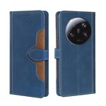 Custodia per telefono in pelle con fibbia magnetica per Xiaomi 13 Ultra 5G Skin Feel (blu)