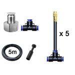 Kit da 5 m di ugelli di nebulizzazione in ottone piegati arbitrariamente nebulizzato spruzzatore irrigazione del giardino