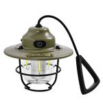 Illuminazione per esterni Luce da campeggio Lanterna per cavalli ricaricabile USB (verde)