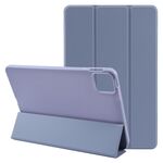 Per Xiaomi Pad 6 / Pad 6 Pro Custodia in pelle per tablet a tre pieghe con supporto ribaltabile (viola)