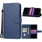 Custodia per telefono in pelle per Sony Xperia 5 V (blu)