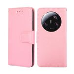 Per Xiaomi 13 Ultra 5G Custodia in pelle con struttura in cristallo (rosa)