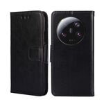 Per Xiaomi 13 Ultra 5G Custodia in pelle con struttura in cristallo (nero)
