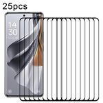 Per OPPO Reno10 China / Reno10 Pro Global / Reno10 Global 25 pezzi Pellicola in vetro temperato a schermo intero con bordo curvo 3D