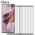 Per OPPO Reno10 Pro Cina / Reno10 Pro + 25 pezzi Pellicola in vetro temperato a schermo intero con bordo curvo 3D