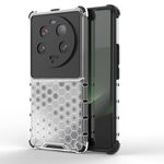 Per Xiaomi 13 Ultra antiurto a nido d'ape PC + custodia per telefono in TPU (bianca)