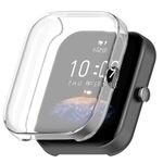 Per Amazfit Bip 3 / Bip 3 Pro Custodia protettiva universale per orologio galvanico in TPU a copertura totale (trasparente)