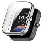 Per Amazfit Bip 3 / Bip 3 Pro Custodia protettiva universale per orologio galvanico in TPU a copertura totale (argento)