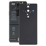 Per Sony Xperia Pro-I Cover posteriore batteria originale con copriobiettivo fotocamera (nero)