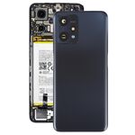 Per Realme 9 Pro Cover posteriore batteria originale con copriobiettivo fotocamera (nero)