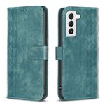 Custodia per telefono in pelle goffrata scozzese per Samsung Galaxy S22 + 5G (verde)