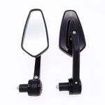 Maniglia per moto Specchietto retrovisore in ciliegio tutto alluminio (nero)
