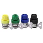Giunto universale per tubo dell'acqua anti-caduta in plastica morbida da 4 pezzi, colore casuale (4 punti)