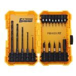18 in 1 punte da trapano in lega con punte da impatto Set di strumenti per elettricisti decorativi