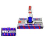 Per Dyson V7 V8 V10 V11 Testina per pavimenti in morbido velluto a doppio rullo con illuminazione a LED