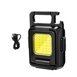 Torcia COB a doppia faccia Mini portachiavi Luce da campeggio senza supporto