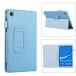 Custodia per tablet in pelle per Lenovo Tab M8 4th Gen Litchi Texture (azzurro)