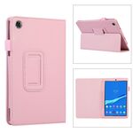 Per Lenovo Tab M8 4th Gen Litchi Texture Custodia in pelle per tablet (rosa)