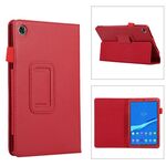 Per Lenovo Tab M8 4th Gen Litchi Texture Custodia in pelle per tablet (rosso)