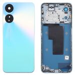 Per OPPO A58 Cover posteriore batteria originale con cornice centrale (blu)