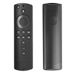 Y1 2 pezzi per Amazon Fire TV Stick 4K 2a generazione telecomando custodia protettiva in silicone anticaduta (nero)